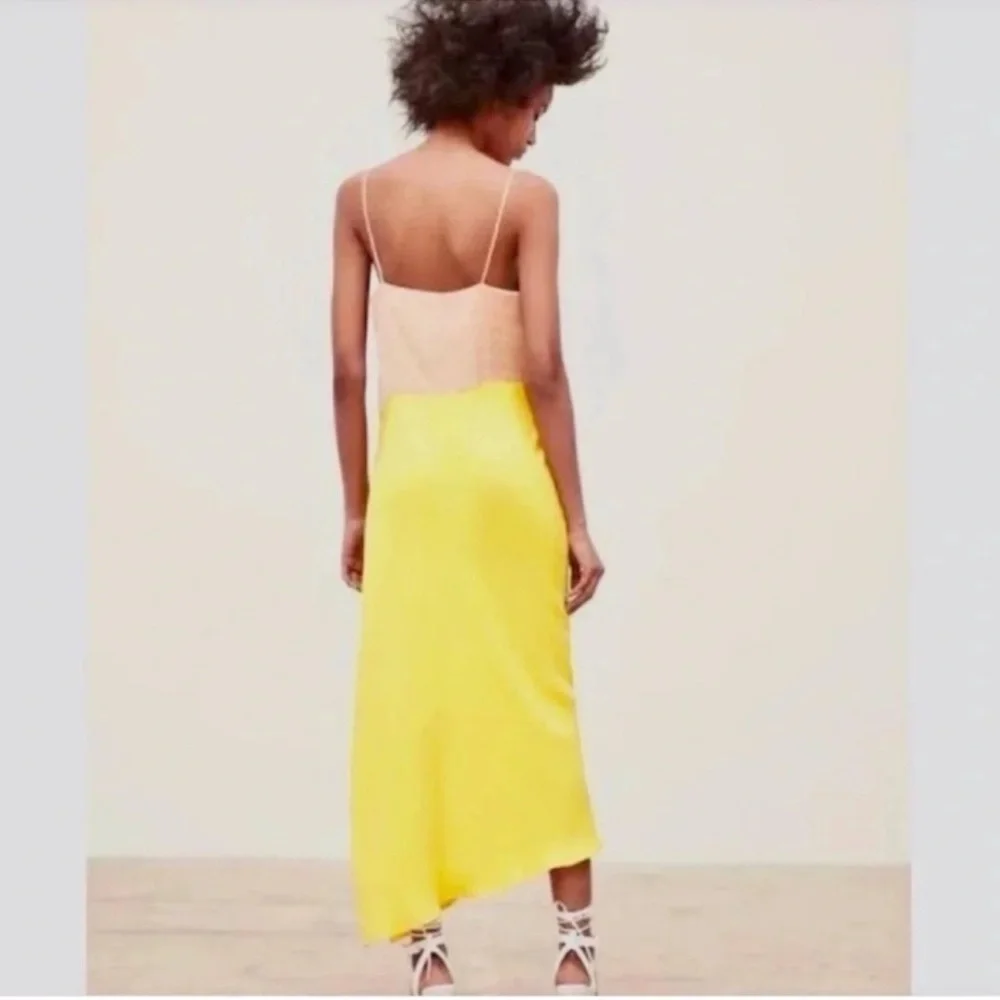Zara Asymmetrical Colorblock Dress - Picture 3 of 4